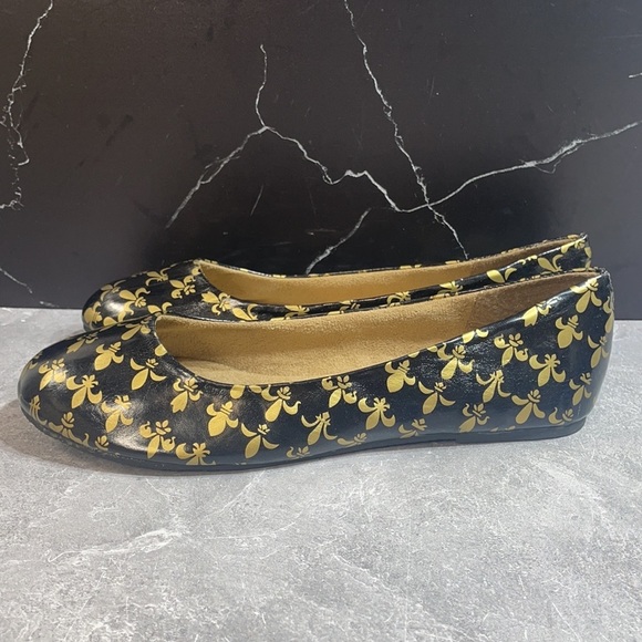 Izzy Flats Black/Gold Size 9m - Picture 3 of 9